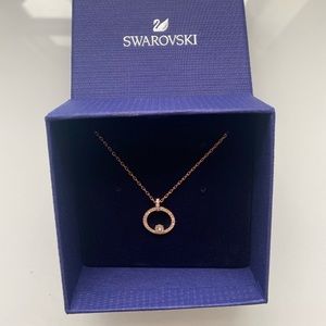 Swarovski gold necklace (brand new)